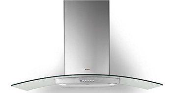 Faber TRAT36SS600-B 36" Tratto Curved Glass Range Hood, Stainless Steel N3
