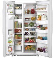 Ge REFRIGERATORS 290042 Energy Star 21.8 Cu. ft. Side By Side Refrigerator, White N6