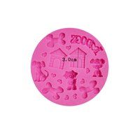 SHINA New Arrival Fondant Silicone Sugar House And Dog Shaped Cake Craft Mold For Your Baby N3