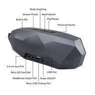 New Wayzon Portable Bluetooth Wireless speaker with FM Radio Bulit-in Mic Hands Free Dual Speaker Heavy Bass HI-FI... N6