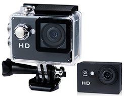 ADMOMON 30M Waterproof 2" 90&deg; Wide Angle Lens HD 720P Sports Mini Video Camera with Card Slot (Black) N6