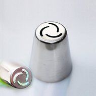 Signstek Stainless Steel 9PCs Russian Style DIY Cake Decoration Petal Piping Nozzle Tips-Making Bakery Tips N9