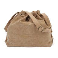 Creazy Women Messenger Women Fashion Casual Tassel Solid Bags Drawstring Should (Brown) N3