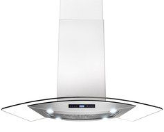AKDY New 36" European Style Island Mount Stainless Steel Range Hood Vent Touch Sensor Control AZ688I/CS14 36" N2