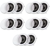 Acoustic Audio CS-IC83-5PR 350 Watt 8" 3-Way Home Theater In-Wall/Ceiling Speakers (5-Pair)