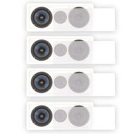 Blue Octave BDLCR6 In Wall Center Dual 6.5" Speakers Home Theater 4 Speaker Set