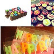 Ainest 1pc Silicone Alphabet Letter Trays Chocolate Mold Cake Fondant Decorating Tools N3