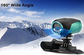 5 Megapixel 1080p Sports Camera - IP68 Waterproof Rating, 160 Degree Lens, Positioning Laser Light N8