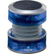 iHome, ( Blue ) Crystal Tunes Mini Speaker IHM60LT