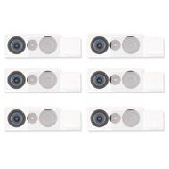 Blue Octave LLCR6 In Wall 3 Way Speaker Dual 6.5" Home Theater Surround 6 Speaker Set