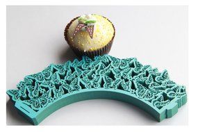 Kuke 24 pcs Dancing Butterfly Laser Cut Cupcake Wrappers Cupcake Liners Muffin Container for Baby Shower Baby... N5