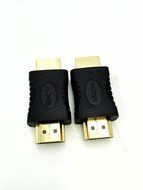 19 Pin&nbsp;HDMI Male Type A to HDMI Male Type A M/M Extender Adapter Converter Coupler Connector&nbsp;for HDTV(2-PACK,Gold... N5