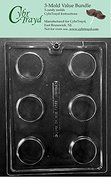 CybrTrayd AO138-3BUNDLE Plain Cookie Chocolate Candy Mold with Exclusive Copyrighted Chocolate Molding Instructions...