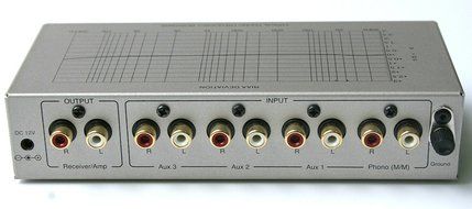 TCC TC-754 RIAA SILVER Phono Preamp (Pre-amp, Preamplifier) With Three Switchable Aux Inputs &amp; Variable Output... N3