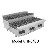 Vulcan VHP848U Achiever Hotplate gas countertop 48&quot; (4) 30,000 BTU open burner a