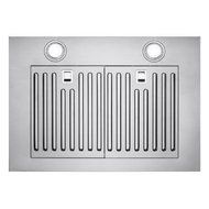 36 in. Convertible Wall Mount Range Hood in Stainless Steel with Black Tempered Glass and Touch Control N8