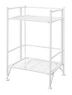 Convenience Concepts Designs-2-Go 3-Tier Folding Metal Corner Shelf, White N32