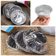 150pcs Disposable Aluminum Foil Baking Cookie Muffin Cupcake Egg Tart Mold Round Cake Cooking Tools Chocolate... N4