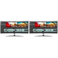 LG (34UC98) Class 21:9 UltraWide WQHD IPS Curved LED 34&quot; Dual Monitor Workspace Bundle N2