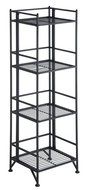Convenience Concepts Designs-2-Go 3-Tier Folding Metal Corner Shelf, White N35