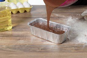 Paksh Disposable Loaf Pan - 50 Baking Pans for Breads, Brownies, Pound Cakes, Meatloaf, and More | 8 &frac12; x 4 &frac12; x... N4
