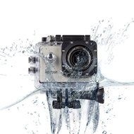DBPOWER EX3000 Waterproof Action Camera 12MP 720P with 2 Batteries and Free Accessories Kit (Silver) N8