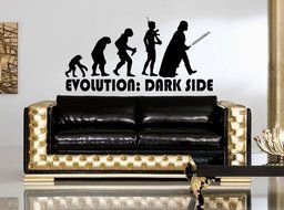 Evolution Evolutionary Chain Star Wars Kids Room Children Stylish Wall Art Sticker Decal G7583 (22x44)