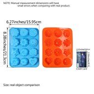 Cake Bread Molds, 2PCS YYP [12 Cavity Multi Shape Mold] Silicone Cake Bread Making Mold for Home Baking - Reusable... N3