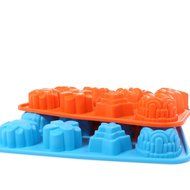 Cake Bread Molds, 2PCS YYP [12 Cavity Multi Shape Mold] Silicone Cake Bread Making Mold for Home Baking - Reusable... N4