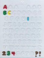 1/2 Inch Letters And Numbers Candy Mold