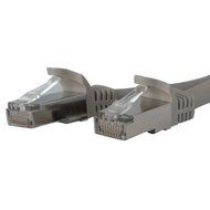 STARTECH.COM 1 ft Cat 6a Gray Shielded Molded 10 Gigabit RJ45 STP Cat6a Patch Cable / C6ASPAT1GR /
