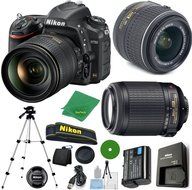 Nikon D750 - International Version (No Warranty), 18-55mm f/3.5-5.6 DX VR, Nikon 55-200mm f4-5.6G VR, Tripod,...