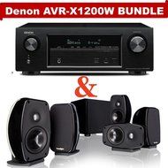Denon AVR-X1200W 7.2 Channel Full 4K Ultra HD A/V Receiver (Bluetooth/Wi-Fi/Apple AirPlay/Dolby Atmos) NOW WITH... N5
