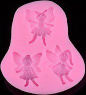 Hual@3 Cute Angel Shape Diy Fondant Cake Baking Mold Tool N2