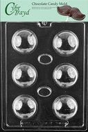 Cybrtrayd M218 Bath Bomb Chocolate Candy Mold with Exclusive Cybrtrayd Copyrighted Chocolate Molding Instructions