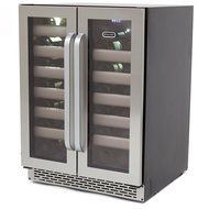 Whynter BWR-401DS Elite 40-Bottle Seamless Stainless Steel Door Dual Zone Built-in Wine Refrigerator N9