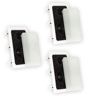 Theater Solutions TS50W In Wall Speakers Surround Sound Home Theater 3 Speaker Set
