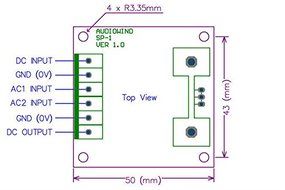 Electronics-Salon 1PCS Voltage Regulator PCB for LM317 or 78xx Series IC. N2