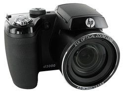 HP HP-D3000 16MP Digital Camera with 21x Optical Image Stabilized Zoom and 3-Inch LCD Screen (Black)