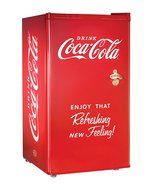 Nostalgia Coca-Cola Series RRF300SDBCOKE 3.2 Cubic Foot Refrigerator with Freezer Compartment N2