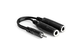 Hosa YMM232 6-Inch Y Adapter, 1/8-Inch Stereo Male-Dual 1/8-Inch Female N2