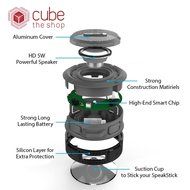 Portable Waterproof outdoor wireless stereo Bluetooth 3.0 Shower speaker With Mini USB Connection (Black) N4