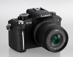 Panasonic Lumix DMC-G10 12.1 MP Live MOS Mirrorless Digital Camera with 14-42mm Lumix G Vario f/3.5-5.6 MEGA OIS... N10