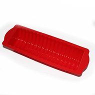 X-Haibei Classic Ribbed Loaf Pan Jello Cake Hot Dog Bread Toast Silicone Mold Bakeware N2