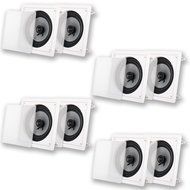 Acoustic Audio CS-I82S-4PR 300 Watt 8" 2-Way Home Theater In-Wall/Ceiling Speakers (4-Pair)