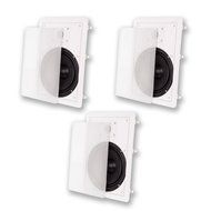Acoustic Audio MT8 In Wall 8" Home Theater 3 Speaker Set 2 Way 900 Watt MT8-3S