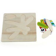 Dragonfly Puzzles Toys ，BeautyVan Wooden Dragonfly Puzzle Educational Developmental Baby Kids Training Toy N2