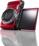 CASIO Digital Camera EXILIM ZR1000 Red EX-ZR1000RD - International Version (No Warranty)