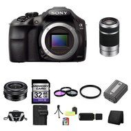 Sony A3000, ILCE-3000, ILCE-3000LB, 20. 1MP Interchangeable Lens Camera Black (Body) with Sony 16-50mm f/3.5-5.6... N10