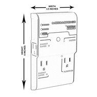 Mediabridge 4-Outlet Surge Protector - Energy Saving IntelliSurge - (Part# IS4-121 ) N7